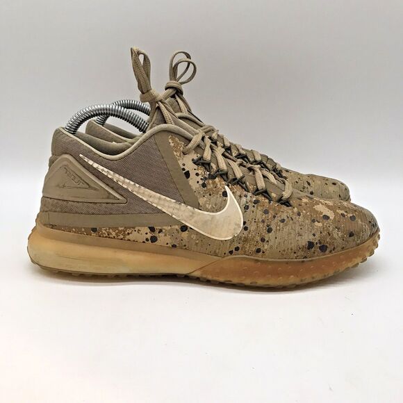 Nike Zoom Mike Trout 3 TF Oatmeal Baseball Turf Shoes 844628-211 Men's 7 Low Top - Picture 1 of 13